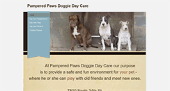 Desktop Screenshot of pamperedpawsdd.com